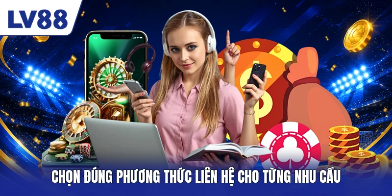 Chọn đúng phương thức liên hệ cho từng nhu cầu