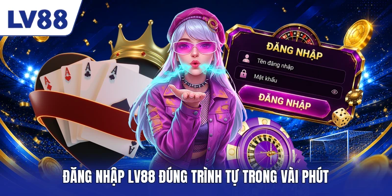 Đăng nhập LV88 đúng trình tự trong vài phút